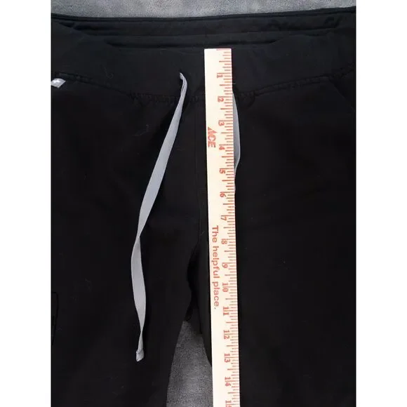 FIGS Black Scrubs Set Zamora Jogger Pants L Petite + Catarina Top L - Picture 14 of 15